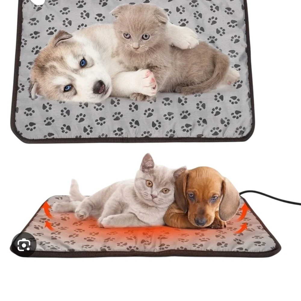 Gray Pet Heating Pad 17 1/2” square, dog, cat, rabbit pets